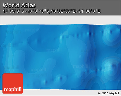Political 3D Map of the Area around 10° 17' 43" S, 91° 1' 30" E