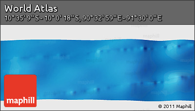 Physical Panoramic Map of the Area around 10° 17' 43" S, 91° 1' 30" E