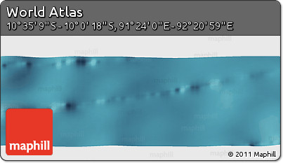 Satellite Panoramic Map of the Area around 10° 17' 43" S, 91° 52' 30" E