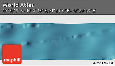 Satellite Panoramic Map of the Area around 10° 17' 43" S, 91° 52' 30" E