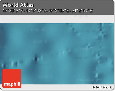Satellite 3D Map of the Area around 10° 17' 43" S, 93° 34' 29" E