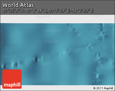 Satellite 3D Map of the Area around 10° 17' 43" S, 93° 34' 29" E