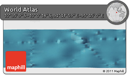 Satellite Panoramic Map of the Area around 10° 17' 43" S, 95° 16' 30" E