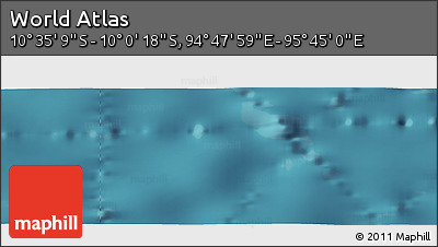 Satellite Panoramic Map of the Area around 10° 17' 43" S, 95° 16' 30" E