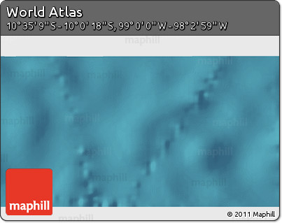 Satellite 3D Map of the Area around 10° 17' 43" S, 98° 31' 30" W