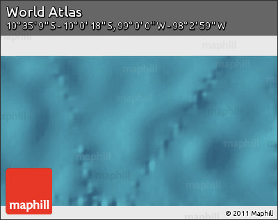 Satellite 3D Map of the Area around 10° 17' 43" S, 98° 31' 30" W