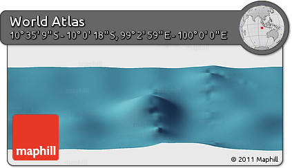 Satellite Panoramic Map of the Area around 10° 17' 43" S, 99° 31' 30" E
