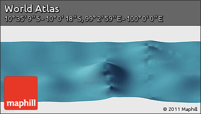 Satellite Panoramic Map of the Area around 10° 17' 43" S, 99° 31' 30" E