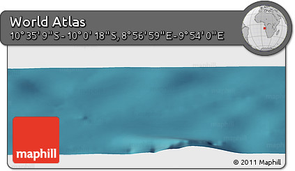 Satellite Panoramic Map of the Area around 10° 17' 43" S, 9° 25' 30" E