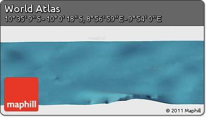 Satellite Panoramic Map of the Area around 10° 17' 43" S, 9° 25' 30" E