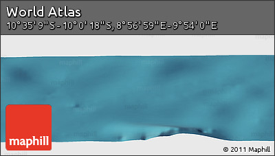 Satellite Panoramic Map of the Area around 10° 17' 43" S, 9° 25' 30" E