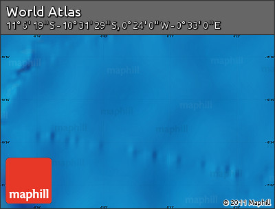 Physical Map of the Area around 10° 48' 54" S, 0° 4' 30" E