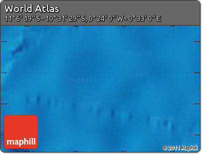 Physical Map of the Area around 10° 48' 54" S, 0° 4' 30" E