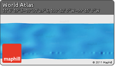 Physical Panoramic Map of the Area around 10° 48' 54" S, 100° 13' 29" W