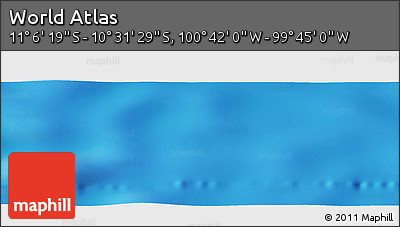 Shaded Relief Panoramic Map of the Area around 10° 48' 54" S, 100° 13' 29" W