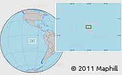 Gray Location Map of the area around 10° 48' 54" S, 101° 4' 29" W