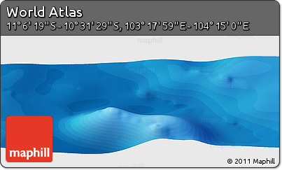 Political Panoramic Map of the Area around 10° 48' 54" S, 103° 46' 30" E