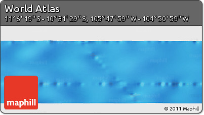 Physical Panoramic Map of the Area around 10° 48' 54" S, 105° 19' 29" W
