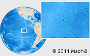 Shaded Relief Location Map of the area around 10° 48' 54" S, 106° 10' 30" W