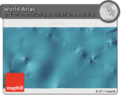 Satellite 3D Map of the Area around 10° 48' 54" S, 108° 1' 30" E