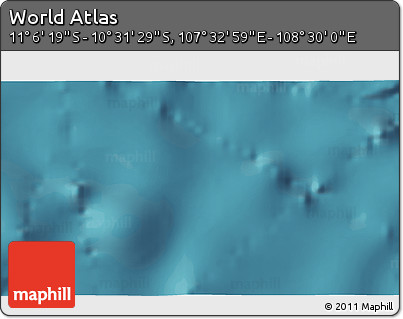Satellite 3D Map of the Area around 10° 48' 54" S, 108° 1' 30" E
