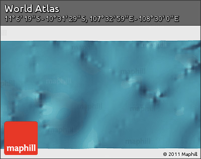 Satellite 3D Map of the Area around 10° 48' 54" S, 108° 1' 30" E