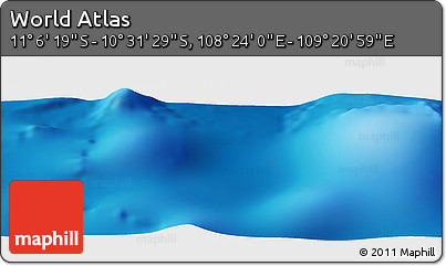 Physical Panoramic Map of the Area around 10° 48' 54" S, 108° 52' 30" E