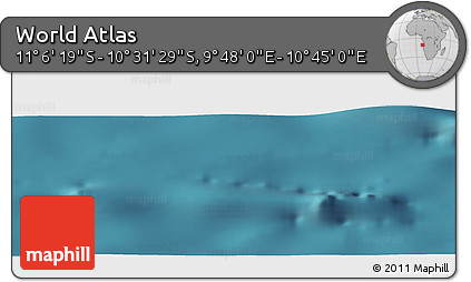 Satellite Panoramic Map of the Area around 10° 48' 54" S, 10° 16' 30" E