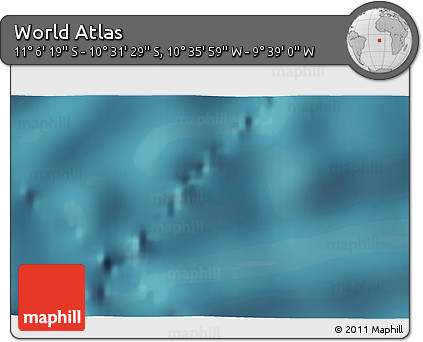 Satellite 3D Map of the Area around 10° 48' 54" S, 10° 7' 30" W