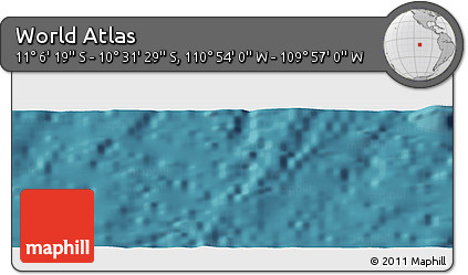 Satellite Panoramic Map of the Area around 10° 48' 54" S, 110° 25' 30" W