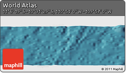 Satellite Panoramic Map of the Area around 10° 48' 54" S, 110° 25' 30" W