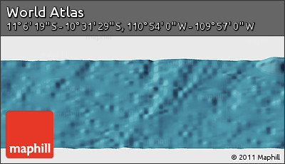 Satellite Panoramic Map of the Area around 10° 48' 54" S, 110° 25' 30" W