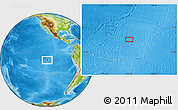 Physical Location Map of the area around 10° 48' 54" S, 112° 58' 29" W