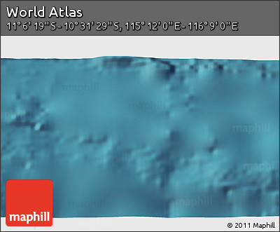 Satellite 3D Map of the Area around 10° 48' 54" S, 115° 40' 30" E