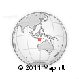 Outline Map of the Area around 10° 48' 54" S, 117° 22' 30" E, rectangular outline