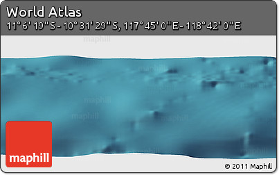 Satellite Panoramic Map of the Area around 10° 48' 54" S, 118° 13' 29" E