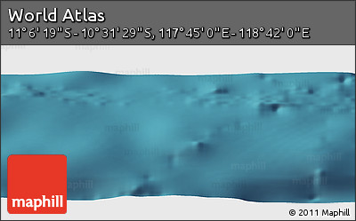 Satellite Panoramic Map of the Area around 10° 48' 54" S, 118° 13' 29" E
