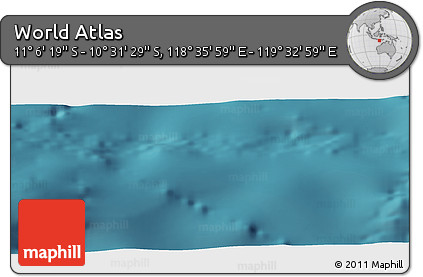 Satellite Panoramic Map of the Area around 10° 48' 54" S, 119° 4' 29" E