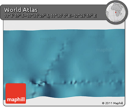 Satellite 3D Map of the Area around 10° 48' 54" S, 11° 58' 29" E
