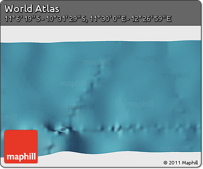Satellite 3D Map of the Area around 10° 48' 54" S, 11° 58' 29" E