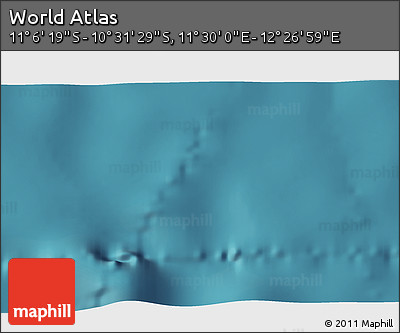 Satellite 3D Map of the Area around 10° 48' 54" S, 11° 58' 29" E