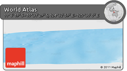 Physical Panoramic Map of the Area around 10° 48' 54" S, 125° 1' 30" E