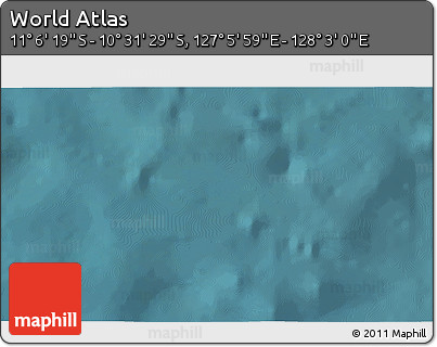 Satellite 3D Map of the Area around 10° 48' 54" S, 127° 34' 30" E