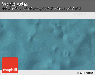 Satellite 3D Map of the Area around 10° 48' 54" S, 127° 34' 30" E