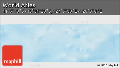 Physical Panoramic Map of the Area around 10° 48' 54" S, 127° 34' 30" E