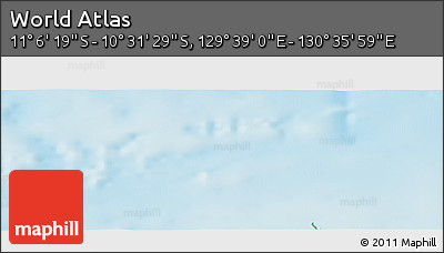Physical Panoramic Map of the Area around 10° 48' 54" S, 130° 7' 30" E