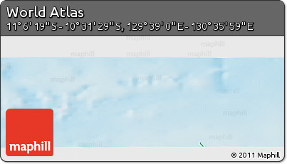 Physical Panoramic Map of the Area around 10° 48' 54" S, 130° 7' 30" E
