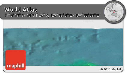 Satellite Panoramic Map of the Area around 10° 48' 54" S, 130° 7' 30" E