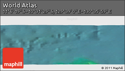 Satellite Panoramic Map of the Area around 10° 48' 54" S, 130° 7' 30" E