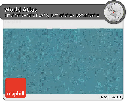 Satellite 3D Map of the Area around 10° 48' 54" S, 135° 13' 29" E
